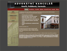 Tablet Screenshot of kouril-pesakova.cz